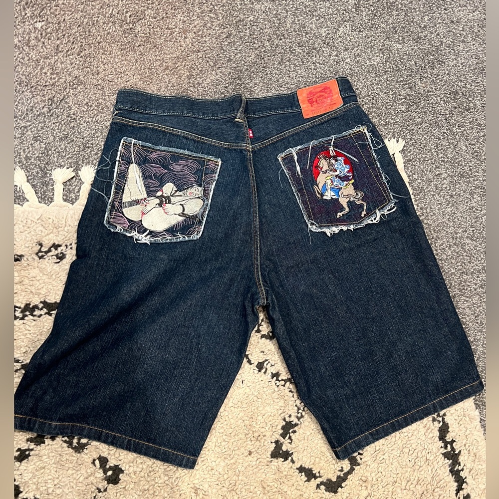 Evisu Jean shorts